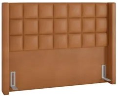 Cabeceira Cama Box Casal 140cm Pisa P02 Sintético Caramelo - Mpozenato