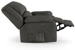 Poltrona do Papai Reclinável Pietra Power Touch Massagem FH9 Linho Gra