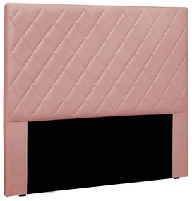 Cabeceira Cama Box Solteiro 90 cm Dubai Veludo Rosa S04 - D'Rossi