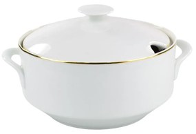 Sopeira Porcelana Schmidt - Dec. Filetado Ouro Itamaraty 0010