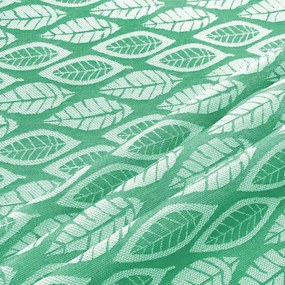 Tecido Jacquard Folhas Verde A14 20 Metros - D'Rossi