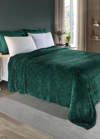 Cobertor Flannel Verde Queen 1 Peça