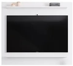 Painel para TV Suspenso 50 Pol 120cm 2 Prateleiras Versa M24 Branco -