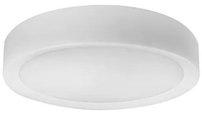 Plafon Sobrepor Aluminio Branco 40cm Ring