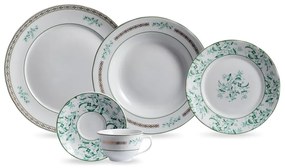 Aparelho De Jantar Chá 20 Peças Porcelana Schmidt - Dec. Búzios 2406