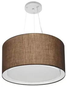 Pendente Cilíndrico Café MJ-4299 Para Mesa de Jantar e Estar