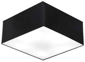 Plafon Para Sala Quadrado SL-3012 Cúpula Cor Preto