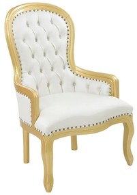Poltrona Vitoriana com Tachas - Wood Prime 38396