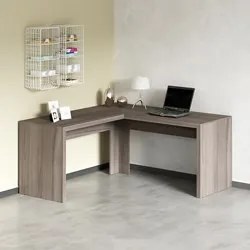 Mesa de canto para Home Office ME4116 Carvalho - Tecno Mobili