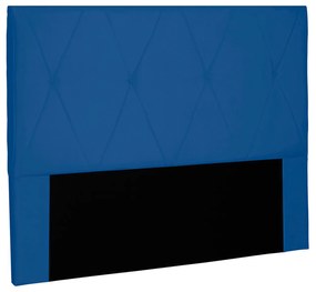 Cabeceira de Casal Decorativa 1,40M Yves Suede Azul Marinho G63 - Gran Belo