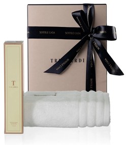 Kit Presente Trussardi Perfume p/ Ambientes Calabria 110ml + Toalha de Rosto Imperiale Branco