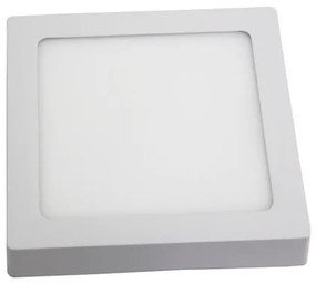 Plafon Led Sobrepor Quadrado Branco 6W Yamamura - LED BRANCO QUENTE (3000K)