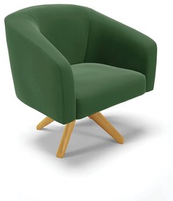 Cadeira Sala de Jantar Giratória MA30 Stella Suede D03 - D'Rossi - Verde