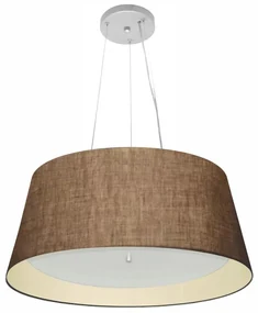 Pendente Cone Café e Bege MJ-4015 Para Mesa de Jantar e Estar