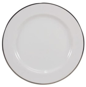 Prato Sobremesa 19Cm Porcelana Schmidt - Dec. Filetado Prata Itamaraty 0012