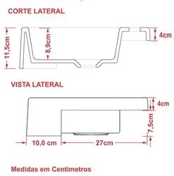 Cuba Pia Semi Encaixe para Banheiro Quadrada Kuad 395 C08 Rosa - Mpoze