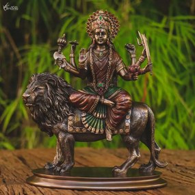 Escultura Deusa Durga 26cm