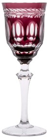 Taça de Cristal Lapidado p/ Vinho Branco - Ametista - 17  Ametista - 17