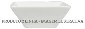 Bowl Quadrada 13 Cm Porcelana Schmidt 2° Linha